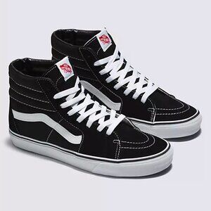 Vans Black High Top Sneakers Lace Up Sk8-Hi Shoe Size 9.5 Mens 11 Womens